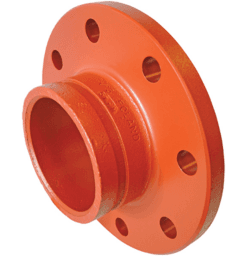 3cee1d69-4dfe-4a66-9aac-fb2c749d1a1a VICTAULIC F45REM07664PLM6 76.1mm No 45RE Flansch Nippel mit Nut Orange Lackiert PN10/16 Länge 64mm Verpackungseinheit:1ST – Bild 1