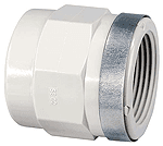 FISCHER GEORG 727910206 GF Übergangsmuffe PP-H d 20x1/2" IG  Verpackungseinheit:1ST