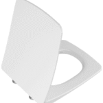 ALVA AQKEAUSITZAF ALVA Aura WC-Sitz mit Absenkautom. Scharn. Edelstahl, flache Ausf., Weiß  Verpackungseinheit:1ST