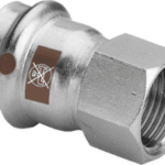 VIEGA 811 877 Viega Temponox-Übergangsstück  Stahl nichtrostend, Modell 1712  d: 42   Rp: 1½ 1712 Verpackungseinheit:1ST