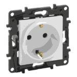 LEGRAND 864162 Niloe Step Schutzkontakt Steckdose Steck klemmen Kinderschutz Farbe: Ultraweiß NILOE STEP 864162 Verpackungseinheit:1ST