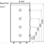 VAILLANT 0010021457 VAILLANT Pufferspeicher VPS R 200 für Wärmepumpen heizen/kühlen  Verpackungseinheit:1ST