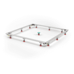 REHAU 18961501178 MEPA Montagerahmen Rechteck, superflach Mineralgussduschwannen 120/120  Verpackungseinheit:1ST