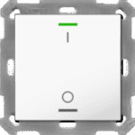 MDT BE-TAL5501.B1 KNX Taster Light 55 x 55 mm 1fach RGBW, reinweiß glänzend, Schalten  Verpackungseinheit:1ST