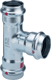 VIEGA 558 727 Viega Prestabo-T-Stück mit SC-Contur Stahl unlegiert, verzinkt, Modell 1118 d1: 28 d2: 18 d3: 28 1118 Verpackungseinheit:1ST