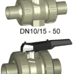 FISCHER GEORG 167546447 GF Kugelhahn 546 PP/EPDM d 63 Stutzen SDR11  Verpackungseinheit:1ST