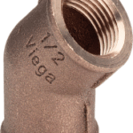 VIEGA 320 690 Viega Bogen 45° Rotguss, Modell 3120 Rp: ½ 3120 Verpackungseinheit:1ST