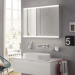 EMCO BPPABME1LS2 emco LED-Lichtspiegelschrank prime2 Facelift Aufputz, 800 mm, 2-türig, IP 20 Rückwand verspiegelt  Verpackungseinheit:1ST