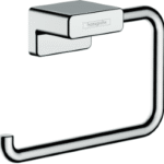 HANSGROHE 41771000 hansgrohe AddStoris Q Toilettenpapierhalter, Chrom 41771XXX Verpackungseinheit:1ST