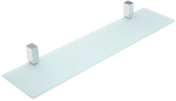 48c3dee8-58f2-444d-8c2f-3d93b0ece37b ALVA AQASDUAB53 ALVA Dura Kristallglasablage sat. 53x13,3x0,6cm, inkl. Konsolen, Chrom Verpackungseinheit:1ST – Bild 1