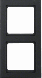 494180c7-5a18-415c-b03a-e3a483a2de7c BERKER 10126096 Rahmen 2fach Q.3 anthrazit, samt Verpackungseinheit:1ST – Bild 1