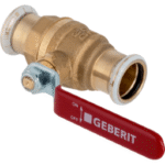 GEBERIT 94925 GE Mapress Aufputz-Kugelhahn mit Hebel d28mm aus Messing, NPW  Verpackungseinheit:1ST