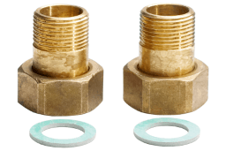 49f0bf5f-0782-48c1-8513-648c5915b26f DANFOSS 087G6074 Danfoss Wärmezähler-Zubehör Verschraubung DN40 PN25 130C Verpackungseinheit:1ST – Bild 1