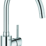 GROHE 32 661 003 GROHE Einhand-Spültischbatterie Concetto 32661_3, hoher Auslauf, Einlochmontage, getrennte innenliegende Wasserwege  kein Kontakt mit Blei oder Nickel, chrom 32661_3 Verpackungseinheit:1ST