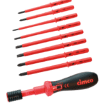 CIMCO 114806 VDE-Drehmoment-Schraubendreher-Set, 9-te ilig  Verpackungseinheit:1ST