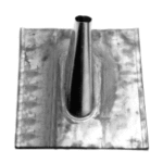 TRIAX 140394 Universal-Dachabdeckung, 400 x 330 mm St utzen aus Zinkblech, Platte aus Bleiblec DAB 52-3 N Verpackungseinheit:1ST