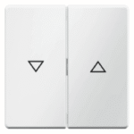 BERKER 16256089 Wippen mit Aufdruck Symbol Pfeil Q.1/Q.3 polarweiß, samt  Verpackungseinheit:1ST