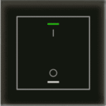 MDT BE-GTL1TS.B1S KNX Glastaster II Light 1-fach RGBW,Temperaturs.,schwarz,Schalten  Verpackungseinheit:1ST