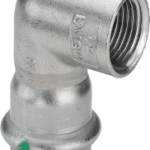 VIEGA 437 046 Viega Sanpress Inox-Übergangswinkel 90° mit SC-Contur Stahl nichtrostend, Modell 2314.2 VdS-Zulassung d: 28 Rp: 1 2314,2 Verpackungseinheit:1ST