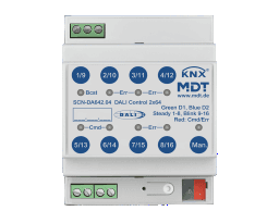 4de4fad0-974d-43ae-9bf2-56df86ddf93e MDT SCN-DA642.04 DALI Control 2x64 Gateway, 4TE, REG Verpackungseinheit:1ST – Bild 1
