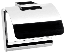 4e20f6d6-5edf-4d24-9239-5333edee16de ALVA AQASPURH ALVA Pura Toilettenpapierhalter mit Bügel und Deckel, Chrom Verpackungseinheit:1ST – Bild 1