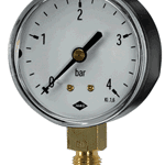 JAKO 1170917000 Klein-Manometer Fig.2602 1/4" 63 mm Dm. 0-10 bar Anschl.oben  Verpackungseinheit:1ST