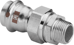 VIEGA 812 072 Viega Temponox-Übergangsverschraubung Stahl nichtrostend, Modell 1765 d: 18 R: ¾ 1765 Verpackungseinheit:1ST