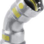 VIEGA 739 454 Viega Megapress G-Bogen 45° mit SC-Contur Stahl unlegiert, Zink-Nickel-Beschichtung, Modell 4626 DN: 25 D: 1 4626 Verpackungseinheit:1ST