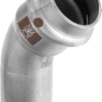 VIEGA 810 023 Viega Temponox-Bogen 45°  Stahl nichtrostend, Modell 1726.1  d: 54 1726,1 Verpackungseinheit:1ST