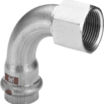 VIEGA 812 508 Viega Temponox-Übergangsbogen 90°  Stahl nichtrostend, Modell 1714.5  d: 15   Rp: ½ 1714,5 Verpackungseinheit:1ST