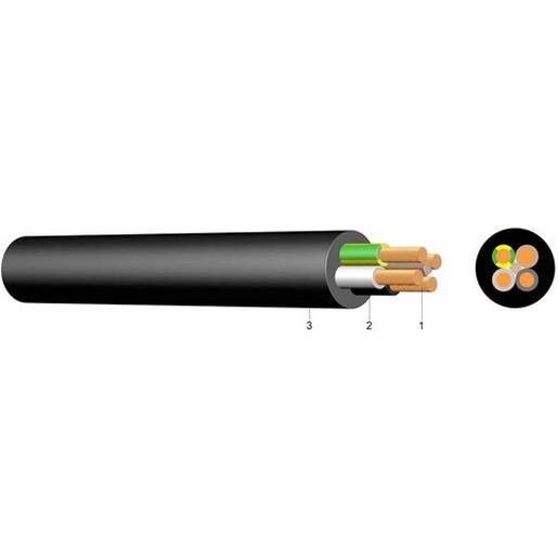 Lapp 1600199 Gummi Schlauchleitung mittel GMSUÖ-O 2x1,5 schwarz 100m Bund Verpackungseinheit:100M