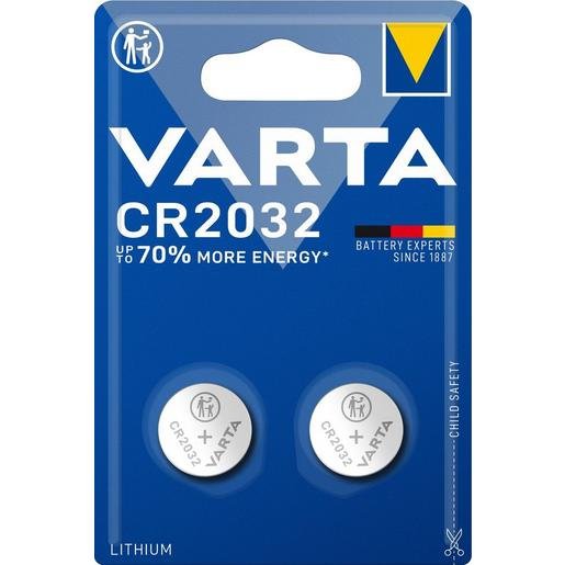 Varta 6032101402 Knopfzelle CR 2032 Elektronikbatterie Professional Electronics 2 Stk Verpackungseinheit:1ST