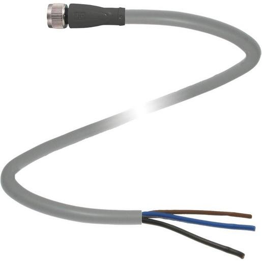 Pepperl+Fuchs 116462 Kabeldose M8 gerade Bauform 3-polig 10 m PUR Kabel offenes Ende Verpackungseinheit:1ST