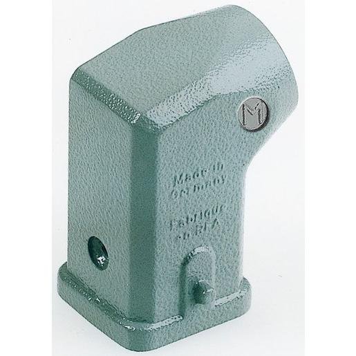 Harting 19200031640 Han 3A Tüllengehäuse seitlicher Kabelausgang Zinkdruckguss Querbügel Verpackungseinheit:1ST