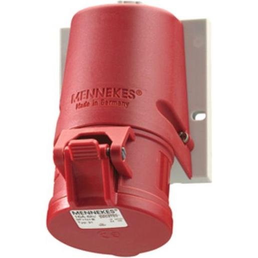Mennekes AM 1343 CEE-Wandsteckdose TwinCONTACT 16A 4p 400V 6h IP44 Verpackungseinheit:1ST