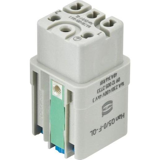 Harting 09120052733 Kontakteinsatz Han Q Han-Quick Lock Anschluss Kontaktanzahl 5/0 1 Verpackungseinheit:1ST