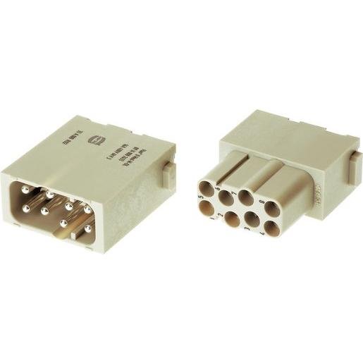 Harting 09140082633 Han EE Modul Stift 8 Kontakte 16 A 400 V Verpackungseinheit:2ST