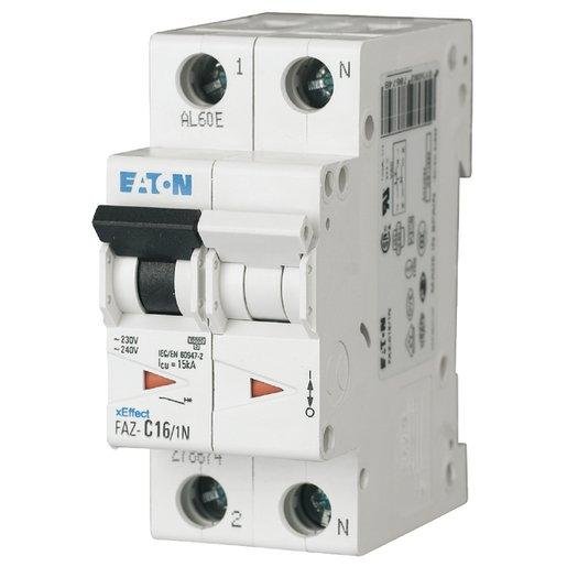 Eaton 278636 LS-Schalter MCB 2A 1P+N Charakteristik: B Verpackungseinheit:1ST