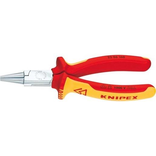 Knipex 22 06 160 VDE-Rundzange 160 mm Verpackungseinheit:1ST