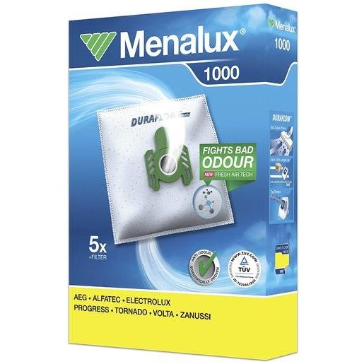 Menalux 900196132 Staubbeutel 5 Stk. Duraflow Synthetik + 1 Mikrofilter 1000 Verpackungseinheit:1PA