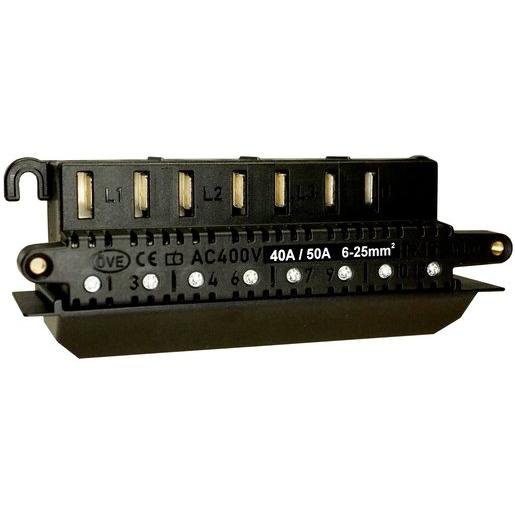 Bruchmann 1005 Steckleiste 4-polig (3P+N) Drehstrom 50A gG DUO-Anschluss Verpackungseinheit:1ST