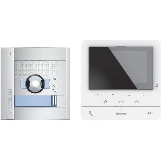 Bticino 364617 FlexONE Video-Set mit Türstation SFERA 1 und 2 Ruftasten + CLASSE100 V16E Verpackungseinheit:1ST