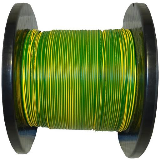 R-TEC YE   2,5  GG SP PVC-Aderleitung H07V-U 2,5 gelb/grün Spule 300 m Verpackungseinheit:300M