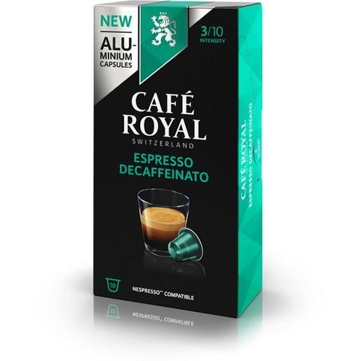 Cafe Royal 10174644 Kaffeekapseln für Nespressomaschinen Espresso Decaffeinato 10 Stück Verpackungseinheit:1PA