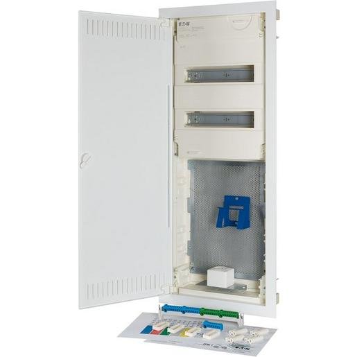 Eaton 302428 Hohlwand-Kleinverteiler 5-reihig 24 Teileinheiten Stahlblechtür flach Verpackungseinheit:1ST