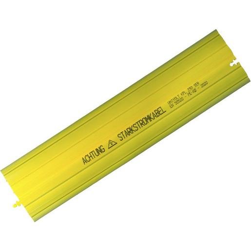 Dietzel 105748 Kabelabdeckplatte PVC 250mm Oberseite gelb Achtung Starkstrom 1m Verpackungseinheit:1ST