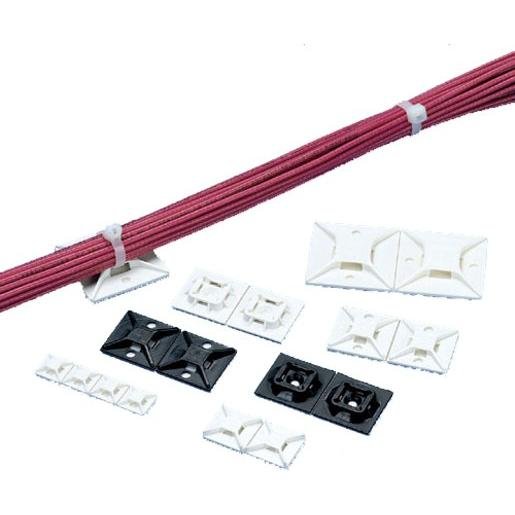 Panduit ABMS-A-D 4-Weg Kabelbinderbefestigung selbstklebend 28,7 mm weiß Verpackungseinheit:500ST