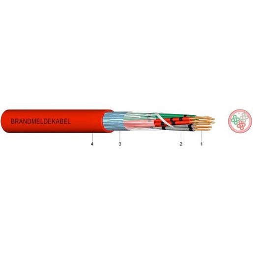 Kabel & Leitungen JB-Y(ST)Y   2X2X0,8 Brandmeldekabel JB-Y(ST)Y 2x2x0,8 Eca - 1000m Verpackungseinheit:1000M