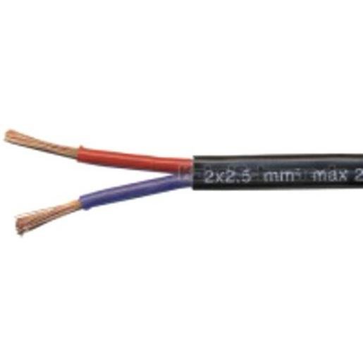 Kabel & Leitungen LI2GYW      2X1,5 SW Silikon Niedervoltleitung LI2GYW 2x1,5 schwarz 100m Bund Verpackungseinheit:100M