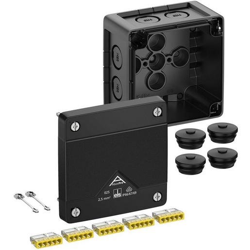 Spelsberg S40202001 Abzweigkasten IP66/IP67 max. 2,5² IK09 SK II Ui 450V AC Ui 450V DC DLG DNV VDE Verpackungseinheit:1ST